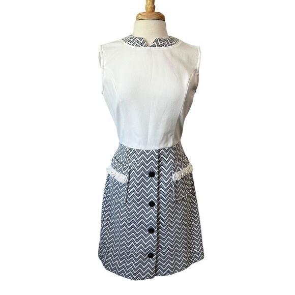 Georgia Griffin of Miami Vintage 60s Mod GoGo Shift Dress Womens M - Picture 1 of 8